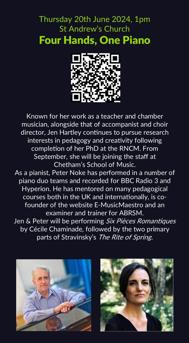 We'll be previewing all of the 18 events taking place at this year's festival, in no particular order.

Here is the first - the superb 'Four Hands, One Piano' with Jen Hartley and Peter Noke.