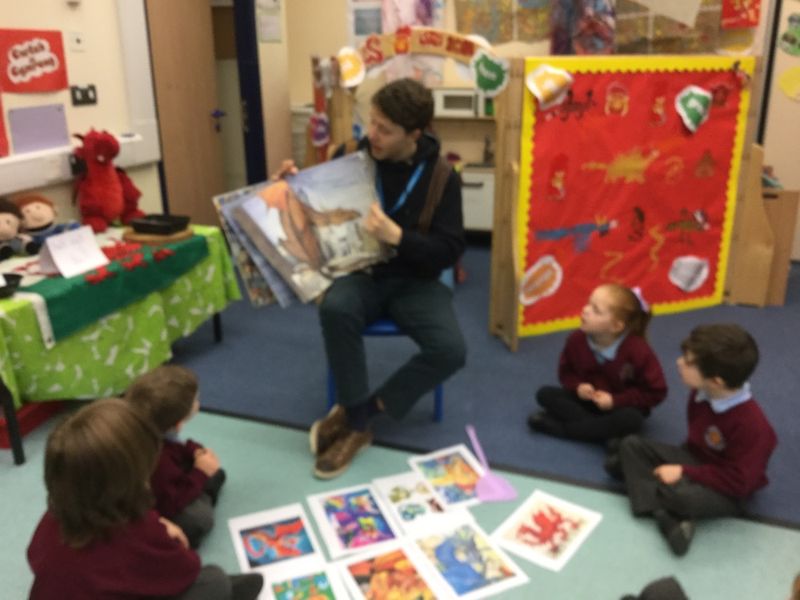 whitchurchprm's tweet image. RBM started National Storytelling Week by enjoying the book &quot; Tell Me A Dragon&quot;. We listened to the story and then played a game where we had to describe the dragons with our best vocabulary. #WPSRec