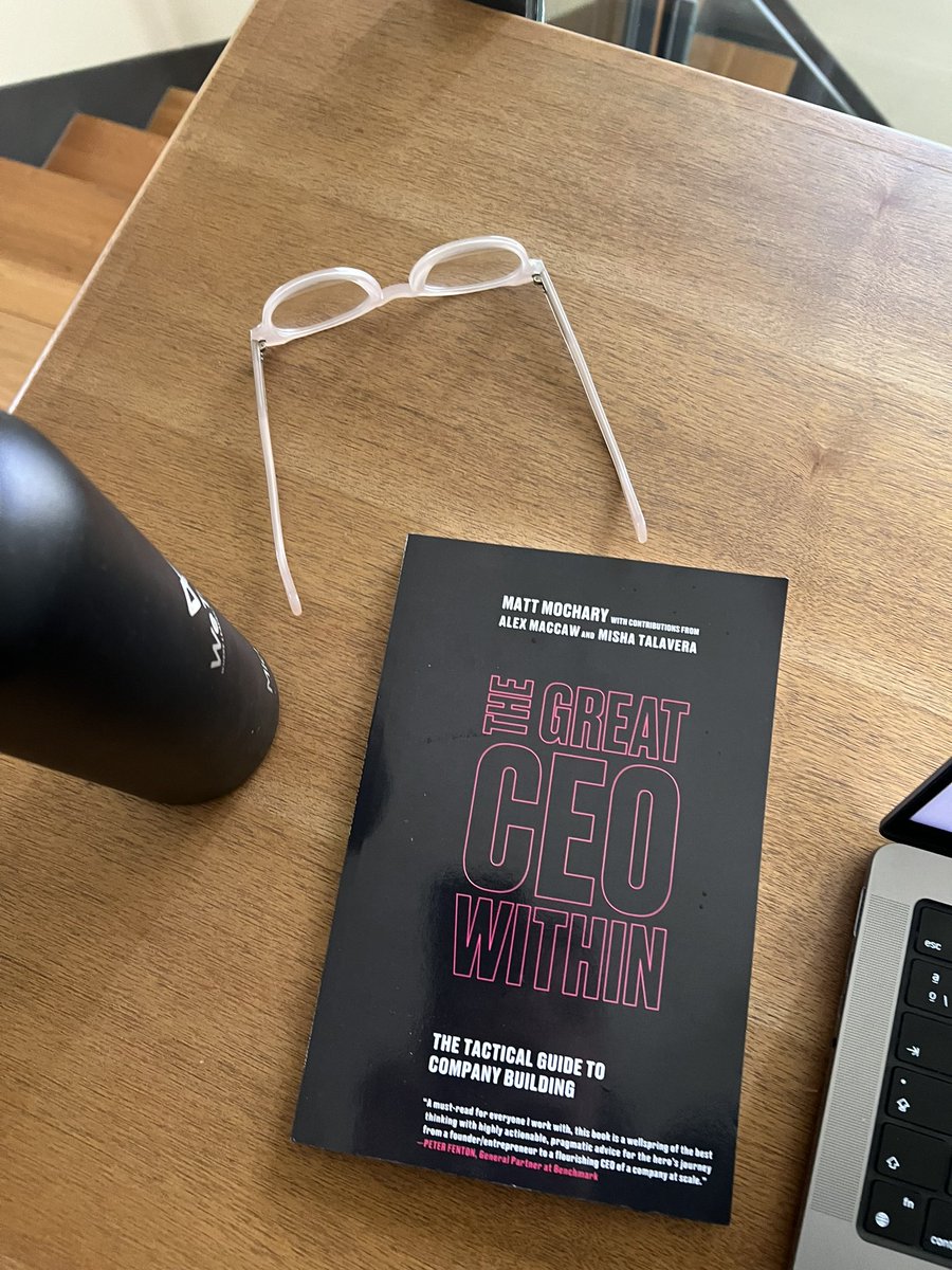 Finally got my long awaited book from  <a href="/mattmochary/">Matt Mochary</a>