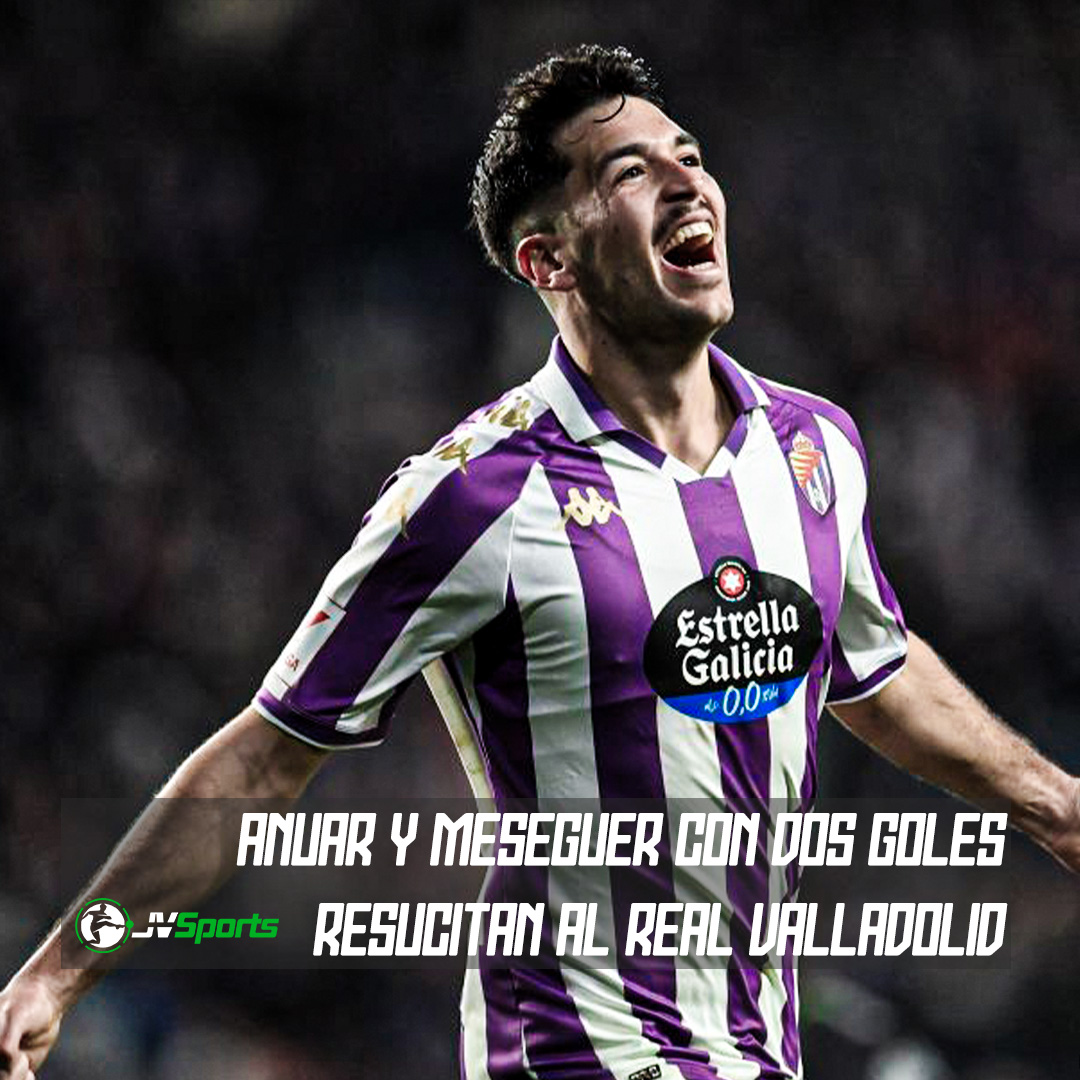 🔥 Victoria estelar para el <a href="/realvalladolid/">Real Valladolid C.F.</a> gracias a  <a href="/Anuar_6/">Anuar</a> y Victor Meseguer! Con una actuación magistral y 2 goles de Victor, el equipo se lleva 3 puntos cruciales contra el Racing de Santander. ¡Talento JV Sports en acción! 🌟 #JVSports #WeAreWinners #PonUnJvEnTuVida