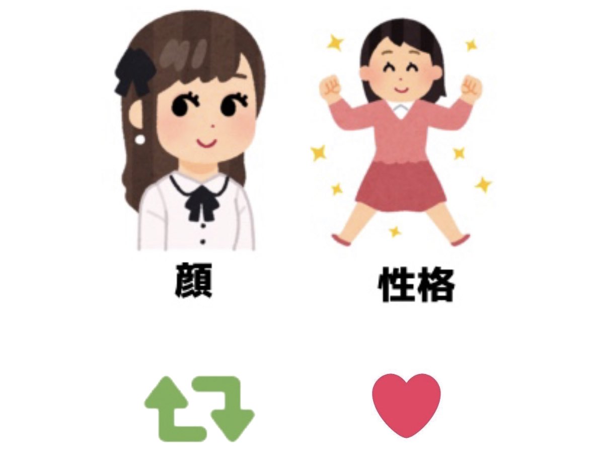 SAKUO72O's tweet photo. 付き合うならどっち？ https://t.co/3TCPCMvC76
