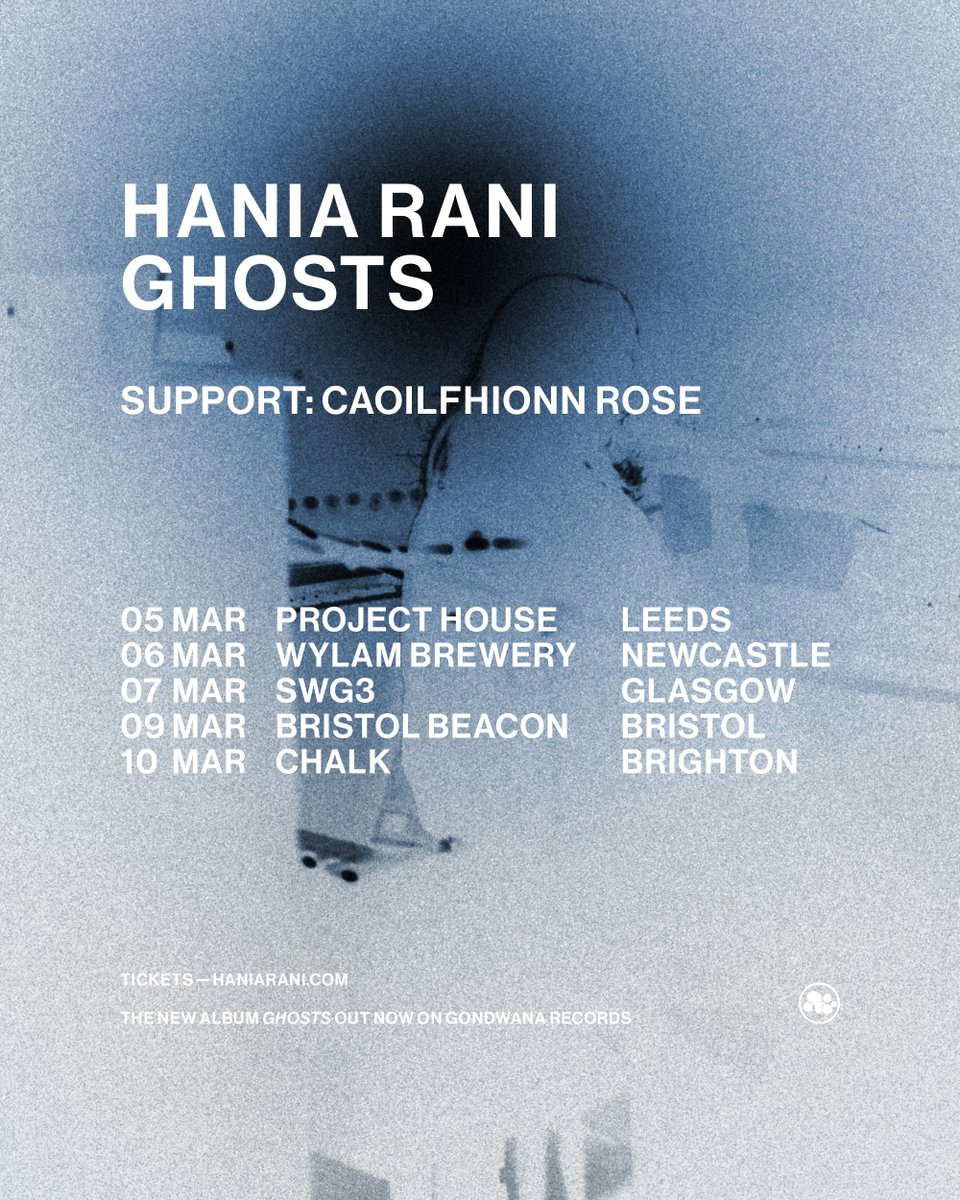 I am very happy to announce that the wonderful @keelinmusic will be opening my upcoming shows in the UK in March! I will also be joined on stage by Ziemotwit Klimek on the Moog and double bass. Tickets are available here: haniarani.com/live/