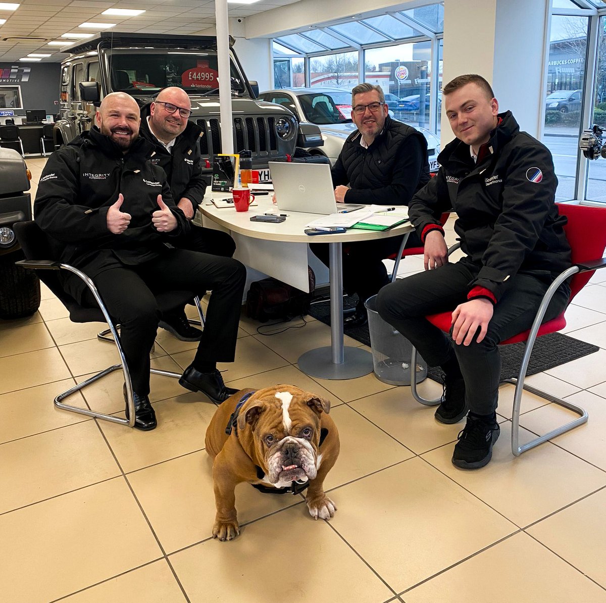 🐶 Our Chief Barketing Officer, Bear, leading the pack in this morning’s meeting with the sales team!

No bones about it, he's the real boss around here. He runs the show, the rest of us are just here for the treats and belly rubs. 🤣

#OfficeDog #BearTheBoss #BearMeansBusiness