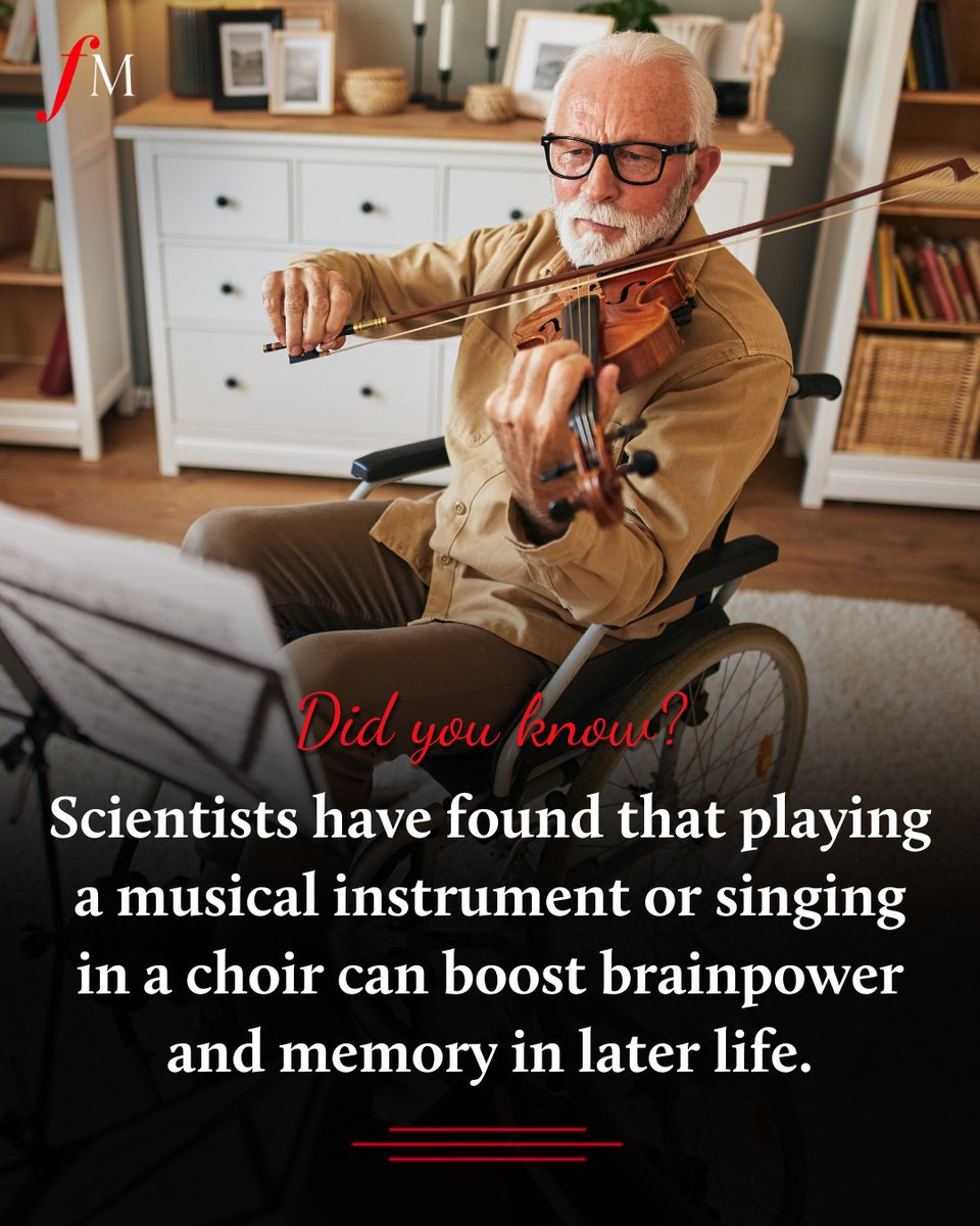 A new study shows that an active musical life could be the secret to a healthier brain and better memory. 🧠🎶