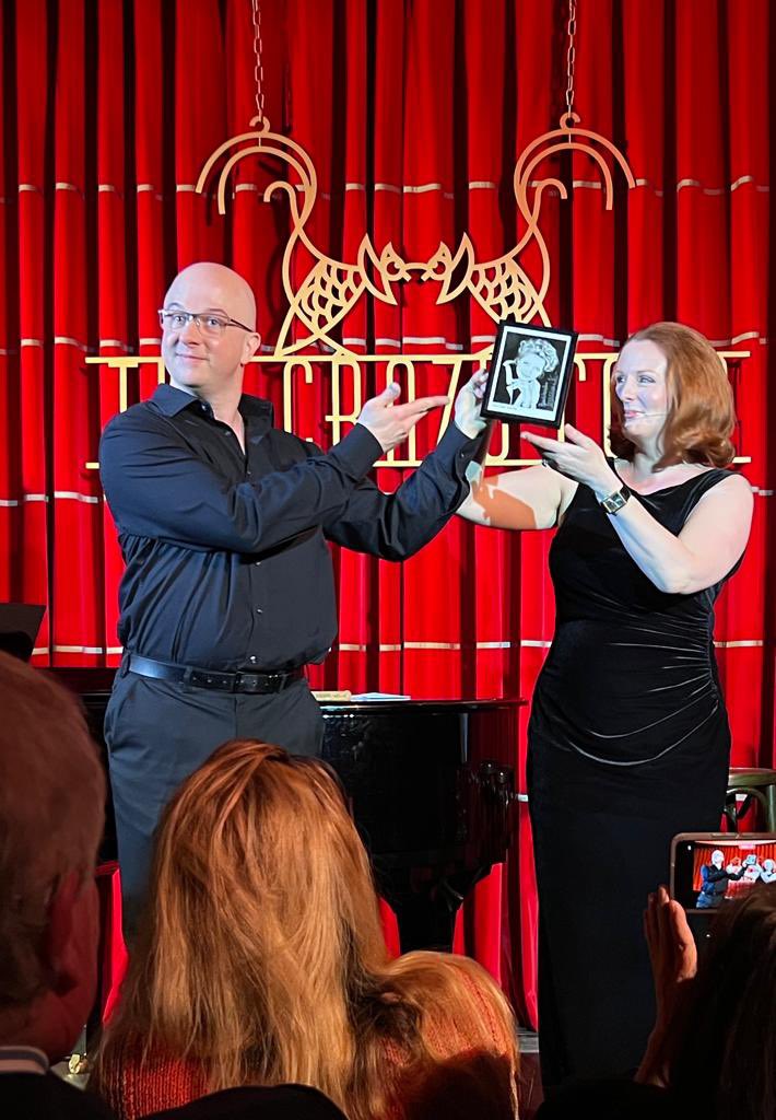 JulezHamilton's tweet photo. The wonderful CJ Welsh and I celebrating all things Millicent Martin on stage. New show to follow in June. Stage tuned for regular titbits about the show and Millie. #millicentmartin #sondheim #herbertkretzmer #davidkernan #stephensondheim #thepheasantry https://t.co/OWQ4zWGGJR