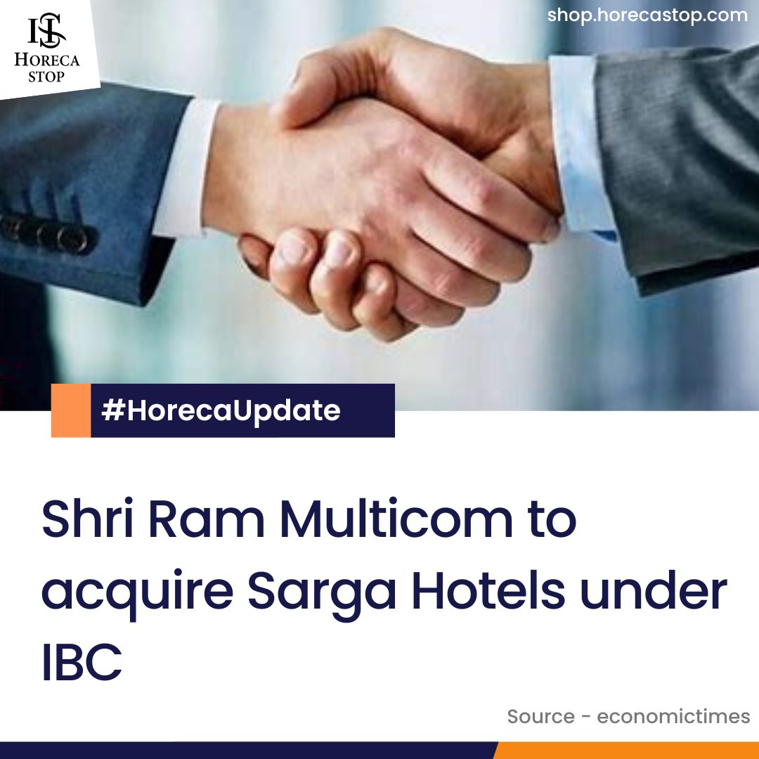 HorecaStop's tweet photo. Hemant Kanoria-promoted Sarga Hotels, which operates a five-star hotel under the Westin brand in Kolkata, will be acquired by Shri Ram Multicom under the Insolvency and Bankruptcy Code (IBC) process.✨

#hospitality #hospitalitynews #horeca https://t.co/y5Xr9kqZLB