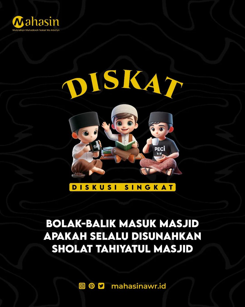 Mahasin_Awr's tweet photo. Diskusi singkat

Tentang sholat Tahiyatul Masjid

https://t.co/Z8FMFtMT66 https://t.co/ZntVVEB7o6