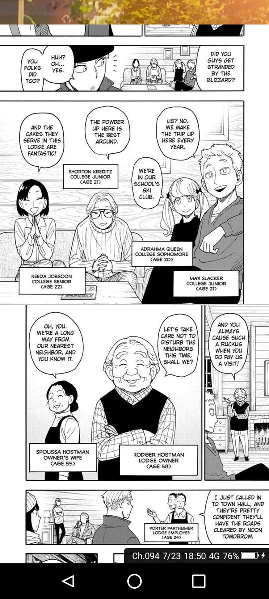 luni_miere's tweet image. I reread the latest chapter and noticed their names 😂

Need-job-soon
Short-on-credits
A-drama-queen .. and many more 😆

I don't know if it's only in English translations of Endo-san named them himself 🤭

#SPY_FAMILY 
#Chapter94