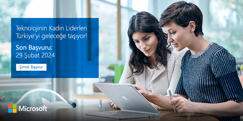 Bu yıl 7. kez düzenlediğimiz Teknolojinin Kadın Liderleri yarışmasına, Türkiye’nin dijital dönüşümünü güçlendiren ve sektörleri için önemli değişimlerin altına imza atan kadınların katılımını bekliyoruz! Yarışma detaylarını şimdi öğrenin: msft.it/6014iIlz0
#MicrosoftTürkiye
