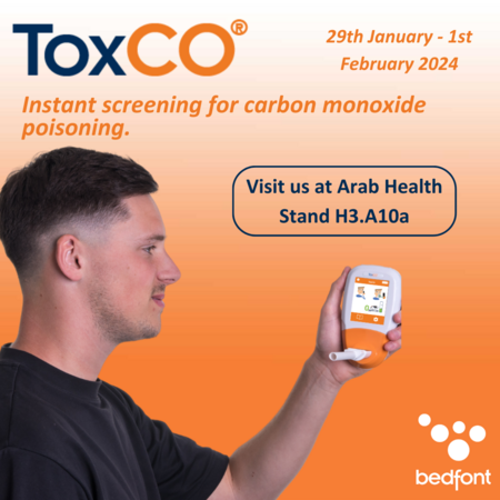 The ToxCO is a easy and non-invasive way to mass screen for CO poisoning. Bedfont Scientific Ltd and the ToxCO are currently at Arab Health 2024.
hubs.ly/Q02gr8QM0
.
.
#ToxCO #COPoisoning #StopTheSilentKiller #CarbonMonoxide #Dubai #ArabHealth2024 #BedfontScientificLtd