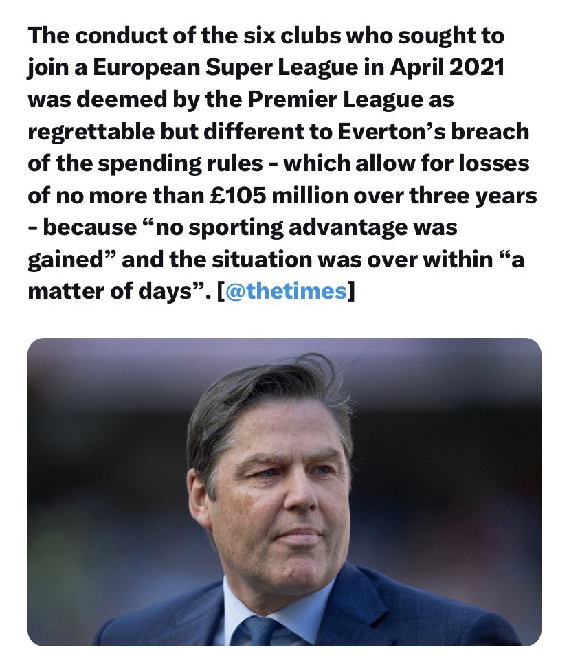 jim_keoghan's tweet photo. The initial ruling stated that Everton also gained ‘no sporting advantage’, so it does look like the Premier League just makes this shite up as it goes along https://t.co/RqartfHWfp