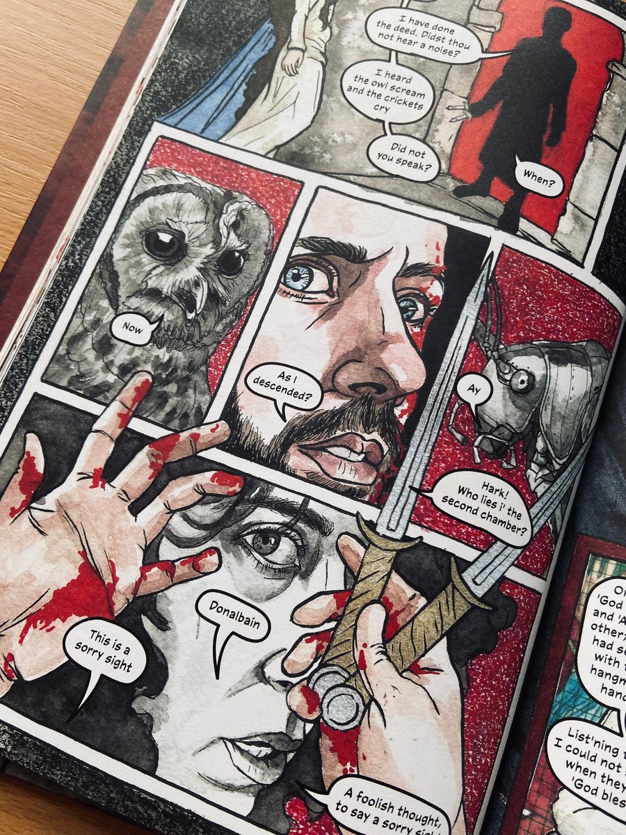 “Briggs’ work is not only a powerful, stylistic expression of Shakepeare’s themes, but is unto itself an exploration of the legacy of his ideas.” – @comicsbeat on @withryn's Macbeth Available here: buff.ly/45NQqGw