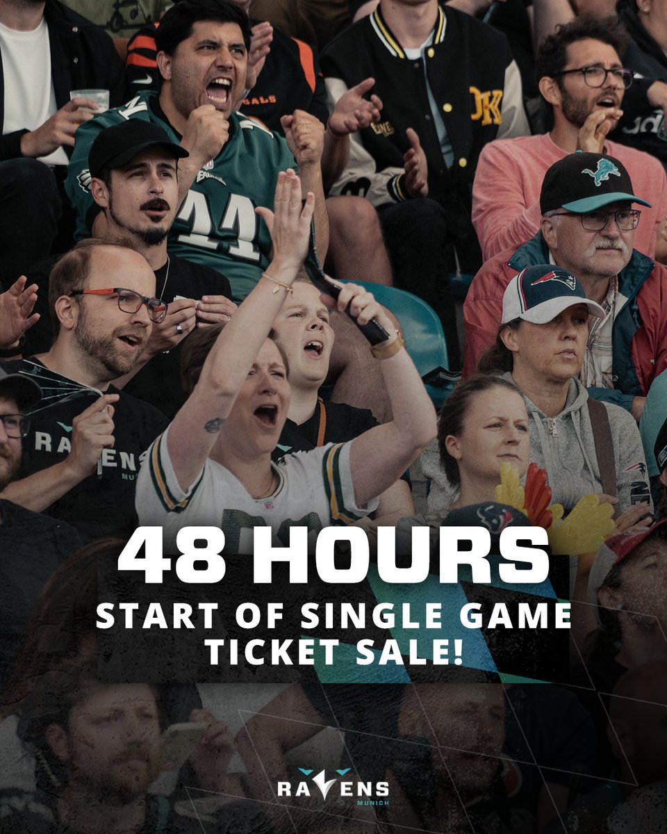 MunichRavens's tweet image. 🗓️Am 1.2. um 12:00 Uhr startet unser Einzelticket-Vorverkauf. Dann bekommt ihr Karten für all unsere Heimspiele 🚀🚀

#munichravens #elf2024