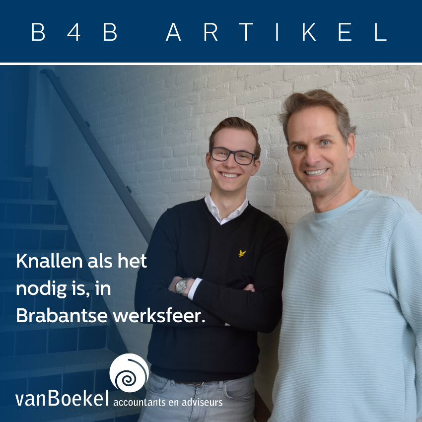 Ontmoet <a href="/EmilioG73/">Emiel van Genderen</a> en Teun, het dynamische duo bij Van Boekel accountants! Lees hoe Emiel's 18-jarige ervaring perfect samengaat met de frisse blik van Teun. Ze delen niet alleen passie voor het vak, maar ook een lach en Brabantse gezelligheid! vanboekel.nl/als-het-snelle…