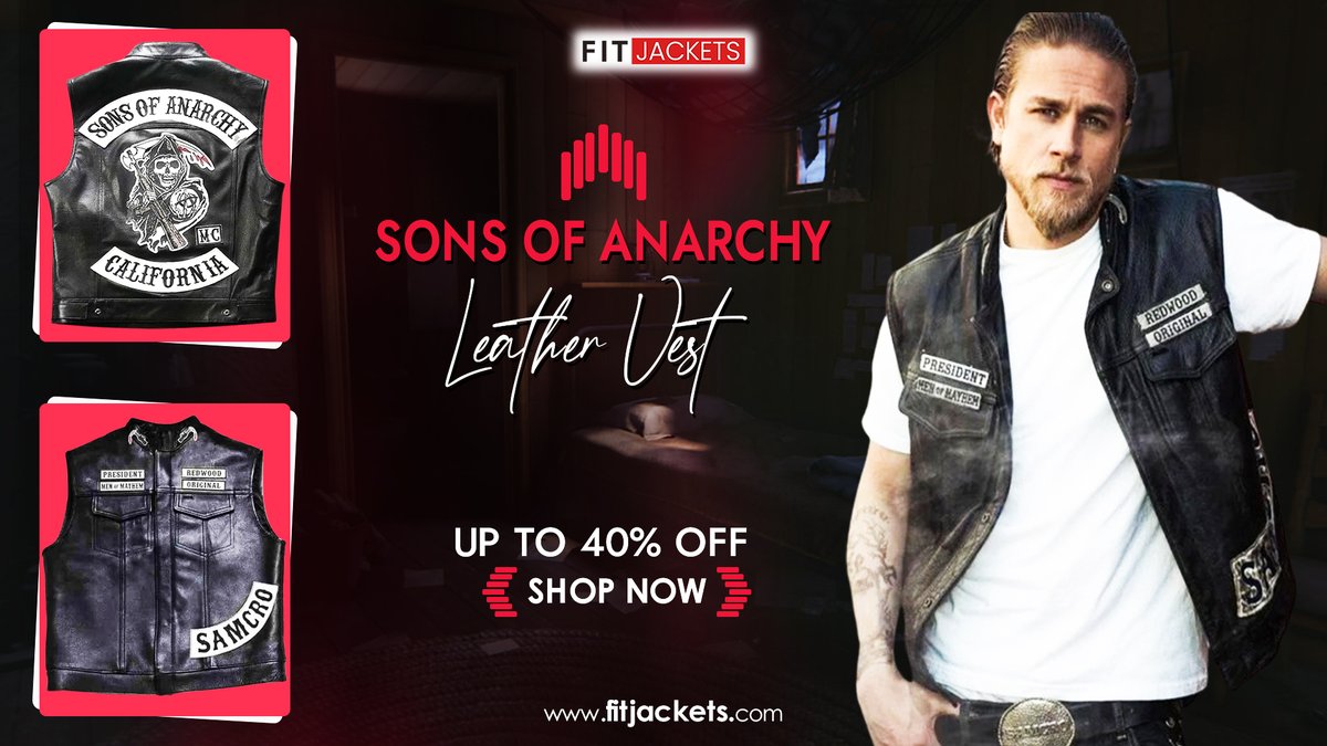 FitJackets01's tweet photo. Sons Of Anarchy Vest
Found! The legitimate fashion to be obsessed with is this Sons Of Anarchy Vest! This year, style differently and be the inspiration!
Order Now➡️https://t.co/ekwDmG776E
#sonsofanarchy #vest #leather #shopping #fashion #tuesdayvibe #valentinesale #clothing #buy https://t.co/Bl0hox8ip8