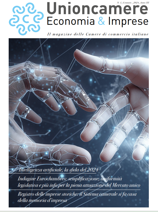 Disponibile il primo numero del 2024 di #UnioncamereEconomiaImprese, il #magazine delle #cameredicommercio. L'apertura é dedicata alla #IA, al suo impatto sulle #imprese e all'impegno del #sistemacamerale in tale ambito. shorturl.at/DHKX1