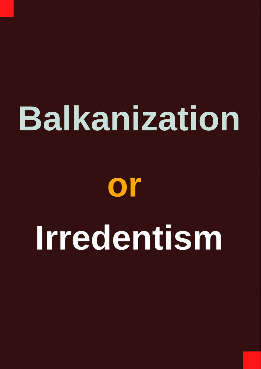 AnalystSomalia's tweet photo. Those advocating for the balkanization of Somalia have accused Somalis of irredentism. 

They seek to detach a province called Somaliland from Somalia; they want Ethiopia to extend its territory to Somalia’s sea, acquiring by force a port and military base, yet they accuse Somalis  of irredentism!

We are striving to protect our land — Somalia — from the encroachments of Ethiopians, terrorists both Al Qaeda and ISIS, pirates and illegal fishers, and even Kenya tried to claim the other sea (the Indian Ocean) and the International Court of Justice told her, no, yet, we face accusations of irredentism.

What does irredentism even mean? 

According to the dictionary, it is a policy of advocating for the return of any territory that formerly belonged to a country.

If we had advocated reclaiming what we lost, perhaps the current drive for balkanization would not have occurred. 

It's a strange world where victims become the accused.

Cc: @RAbdiAnalyst