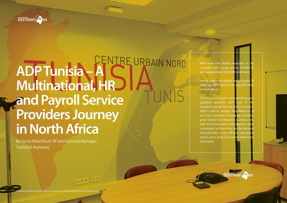 The choice of #Tunisia for AD: geographical proximity with most of the European capitals, the time zone , great cultural and linguistic similarity, very high level of #education  and a developed customer relationship: ict-africa.org/adp-tunisia-a-…

#Africa #ITO #BPO #labormarket