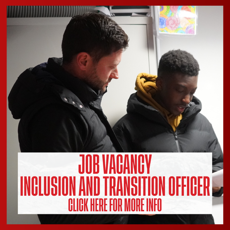 CAFCTrust's tweet photo. 🚨 JOB ALERT! 

We're recruiting for two Inclusion and Transition Officers to help coordinate, develop and deliver a programme to support young adults aged 16-25 with targeted disabilities.

Applications close on February 16th. Apply today! 

#cafc #jobsinsport