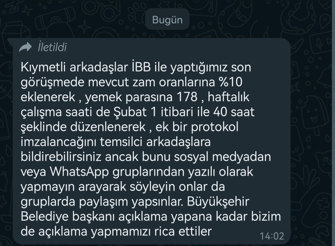 İBB ZAM
İBB PROMOSYON

%50 bile diyemediler

Tebrikler beceriksiz ibb Yönetimi

TEBRİKLERRR