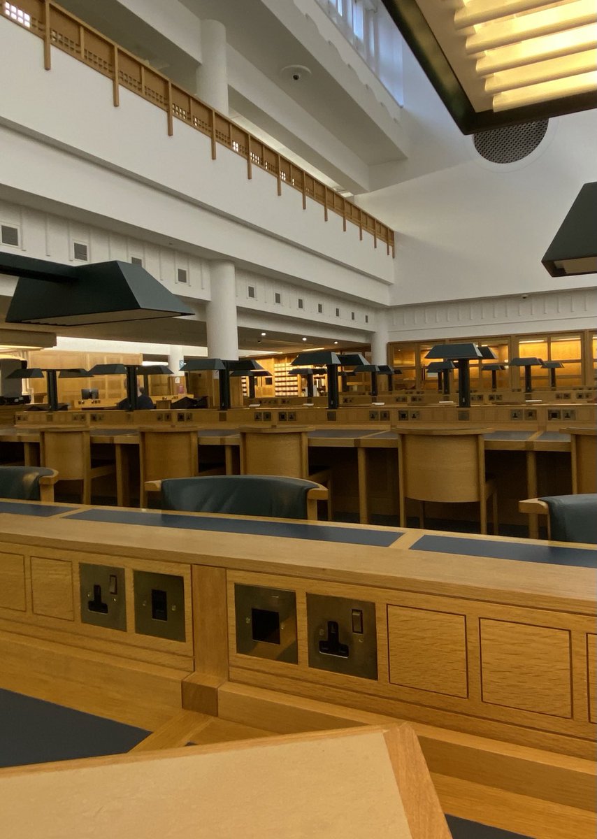 devlin_jp's tweet photo. The reading room at the British Library is virtually empty but there’s some bloke at the far end who is loudly clearing his throat every few minutes. If I was in charge I would have a special ninja unit quickly drag him out of the building. #voteJP https://t.co/RwGW2sR6h1