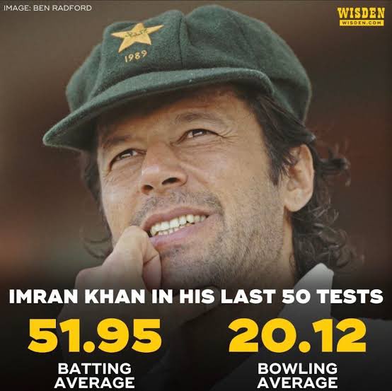 Former Pakistan skipper Imran Khan has been sentenced to 10 years in prison 🇵🇰, one of the greatest Allrounder 😳 Is this real news? #ImranKhan 📸:@WisdenCricket