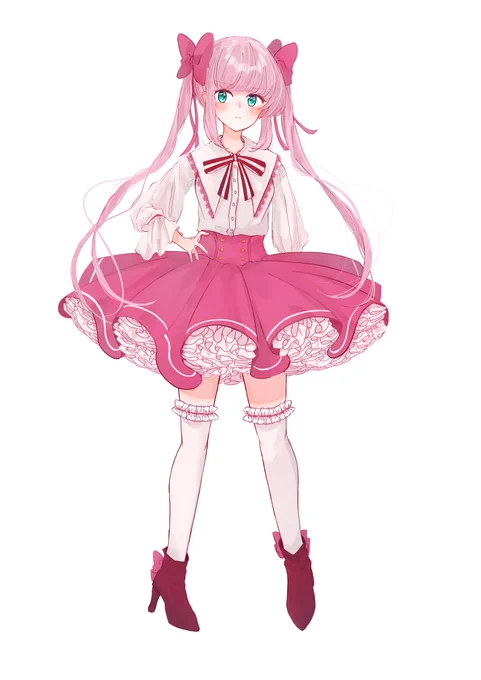#私はここまで成長しました見た人もやるキティの立ち絵比較 