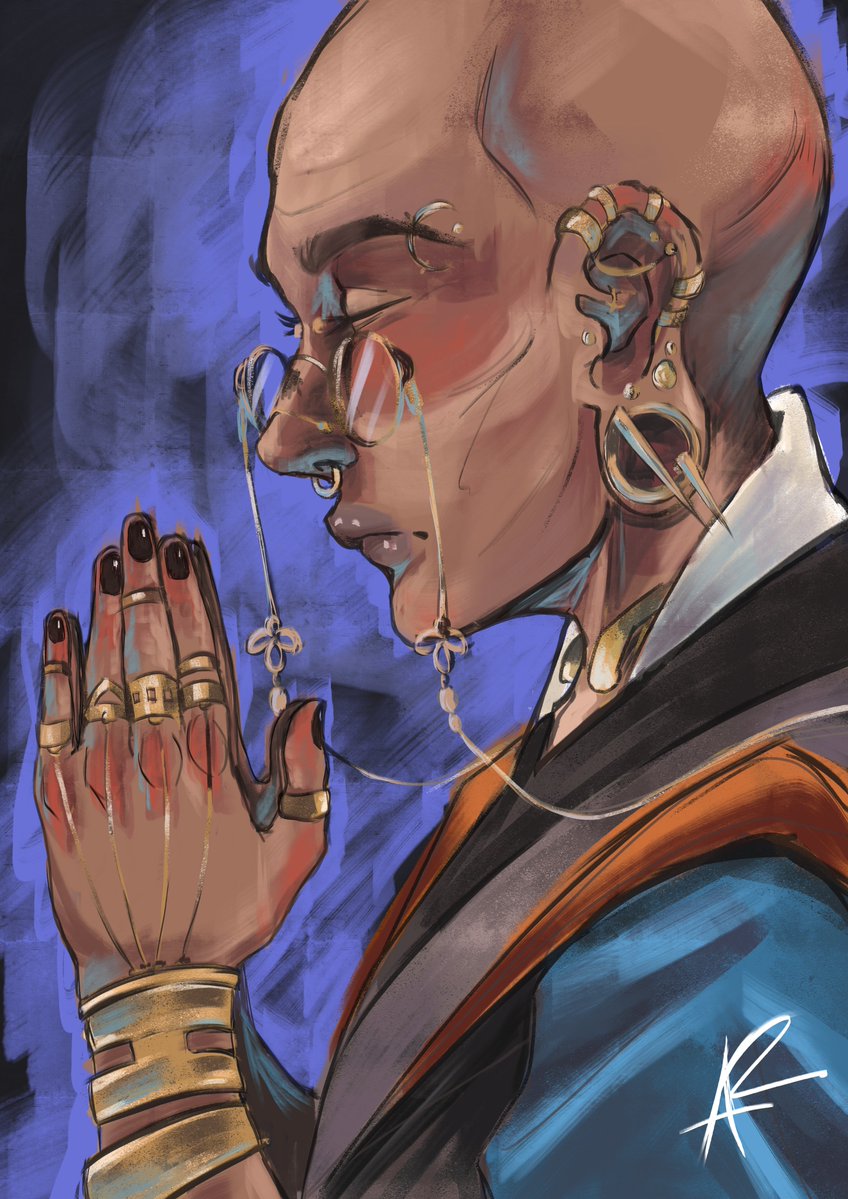 alejandro_r_art's tweet photo. «La fe adecuada es como una buena capa, creo. Si te sienta bien, te mantiene cálido y a salvo. Sin embargo, si no te sienta bien, puede asfixiarte.»
He querido experimentar un poco y dibujar a uno de mis personajes fav de Era 1 ✨💚
Reference: @gar_leyva
#cosmere #mistborn #sazed https://t.co/fGMBsKAW4U