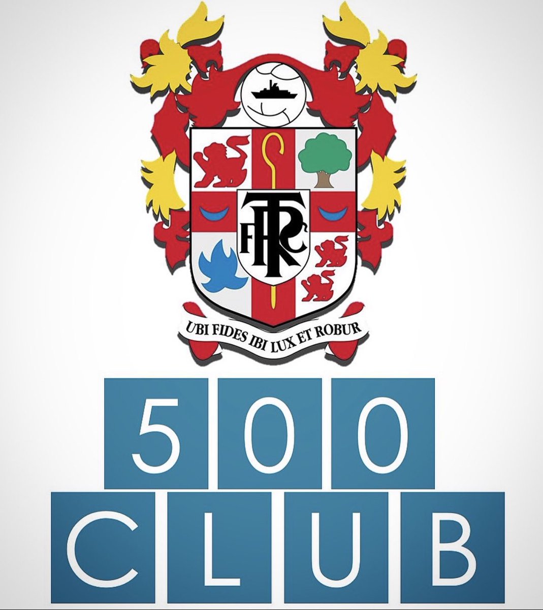 Congratulations to our most recent 500 Club winner, Tony Woodhead, who received £1132.50 👏 Our next draw takes place in February