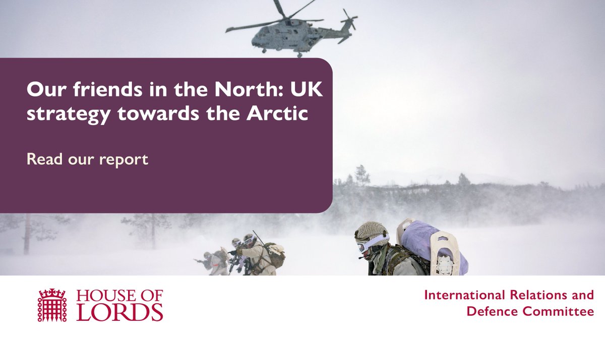 📢The Government has sent its response to our report on the UK's Arctic strategy: committees.parliament.uk/work/7410/the-… 🔍You can read the report here: publications.parliament.uk/pa/ld5804/ldse…