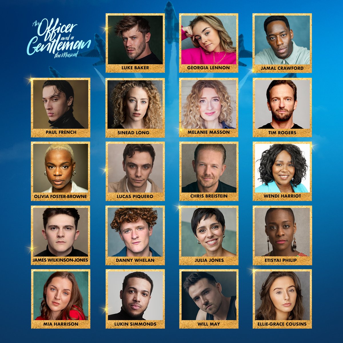 NEW! Full casting has been announced for the new UK tour of An Officer and A Gentleman The Musical (<a href="/officergentuk/">An Officer and a Gentleman The Musical</a>)

On the cast are <a href="/LBActor/">Luke Baker</a> as Zack Mayo, <a href="/MissGeoALennon/">𝗚𝗲𝗼𝗿𝗴𝗶𝗮 𝗔𝗹𝗲𝘅𝗮𝗻𝗱𝗿𝗶𝗮 𝗟𝗲𝗻𝗻𝗼𝗻</a> as Paula Pokrifiki, Jamal Crawford as Gunnery Sergeant Emil Foley, <a href="/paulj_french/">Paul French</a> as Sid Worley and