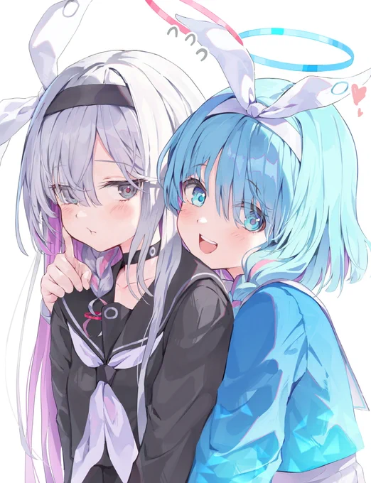 #ブルアカ  プラナ&amp;アロナ 