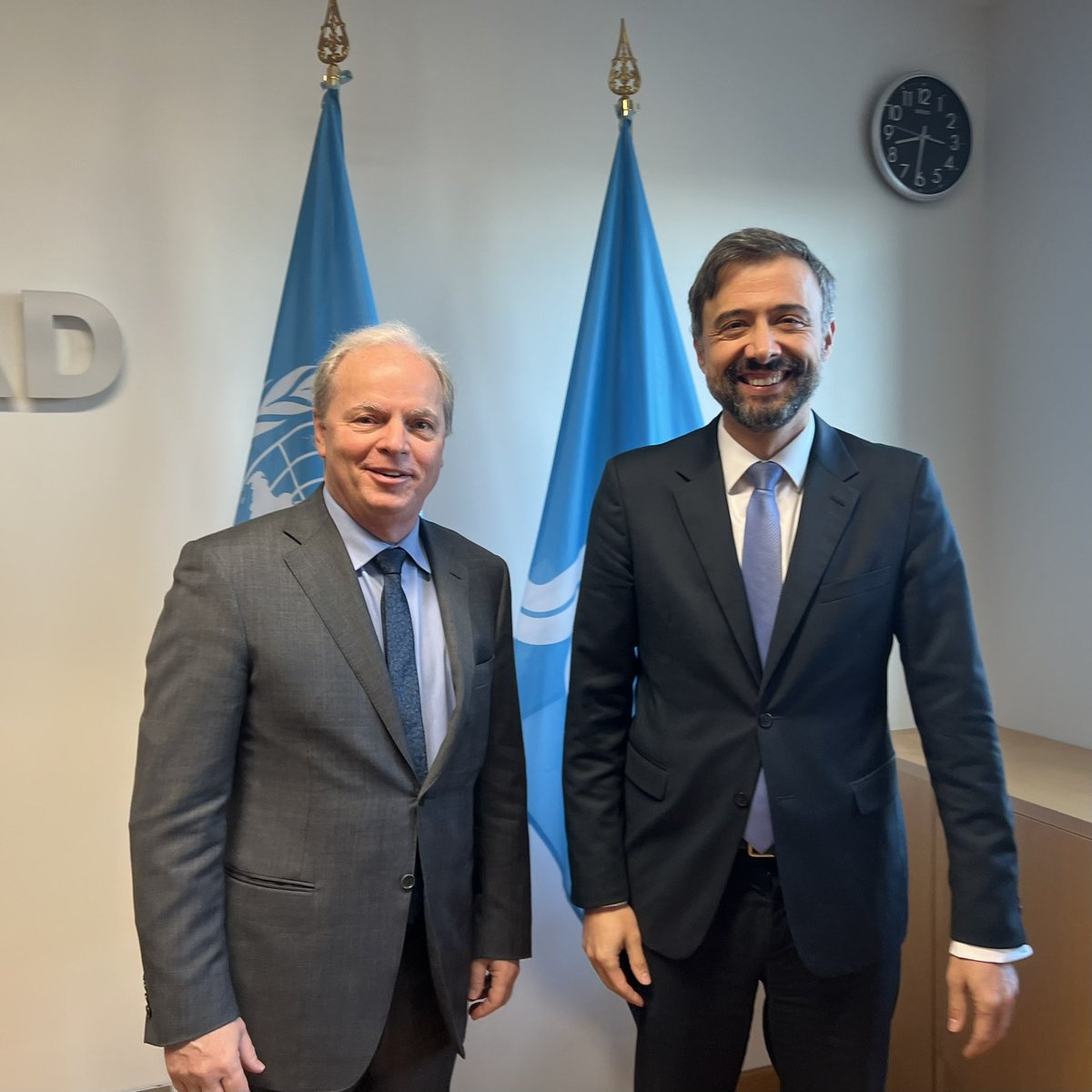 Good to meet w/ Alvaro Lario, President, <a href="/IFAD/">International Fund for Agricultural Development</a> to talk about how we can further strengthen partnership to tackle ongoing food security challenges. Our enhanced knowledge work, new Global Challenge Programs &amp; strong #IDA21 replenishment will help deliver more and better support!