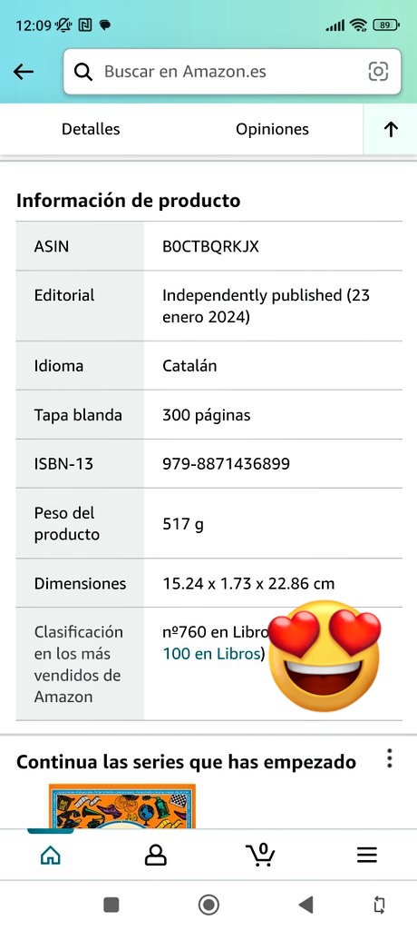 ALBERT_TEVI's tweet photo. Increïble!! Amb 18 hores hem passat de ser el llibre amb la posició 1419 a 760!!!!

Gràcies a tothom qui ens ha fet confiança:)

Seguim!!

#literaturaencatalà #llegeixencatalà https://t.co/wDxbE7nPBz