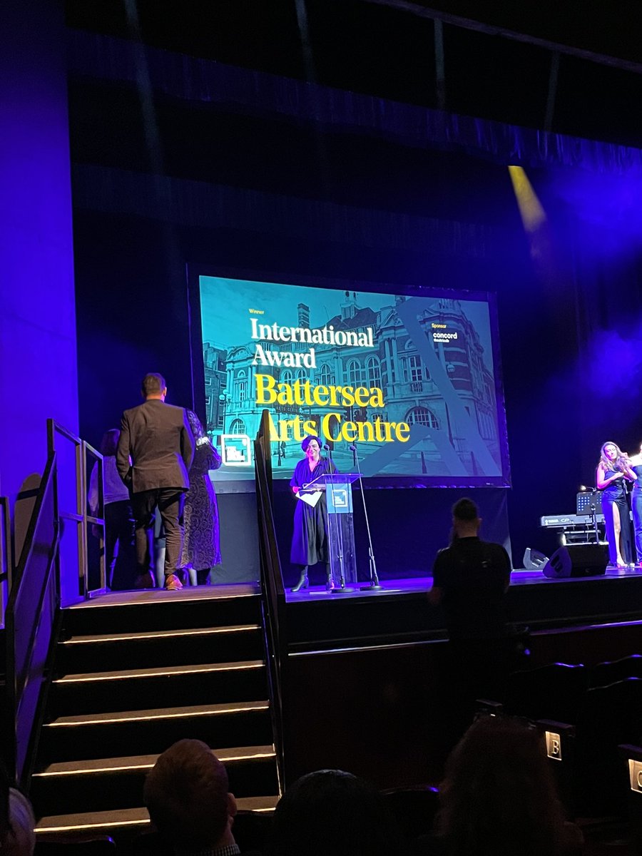 HUGE congratulations to our friends and partners @battersea_arts on winning the International Award from @TheStage! We were so proud to have been nominated alongside you and to have collaborated on bringing Miet Warlop’s One Song to the UK last year 💚