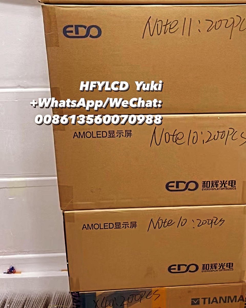 YukiYan46839686's tweet image. Wholesale for Xiaomi redmi lcd
One boxes 200pcs.
Large number more than better price.
All test one by one!Test all A+！
If you need LCD for xiaomi,redmi,pls contact us!
#lcd #lcdscreen #lcdscreenfix #lcdscreenrepair #redmilcd #phonerepair #hfylcd #lcdreplacement #repairshop