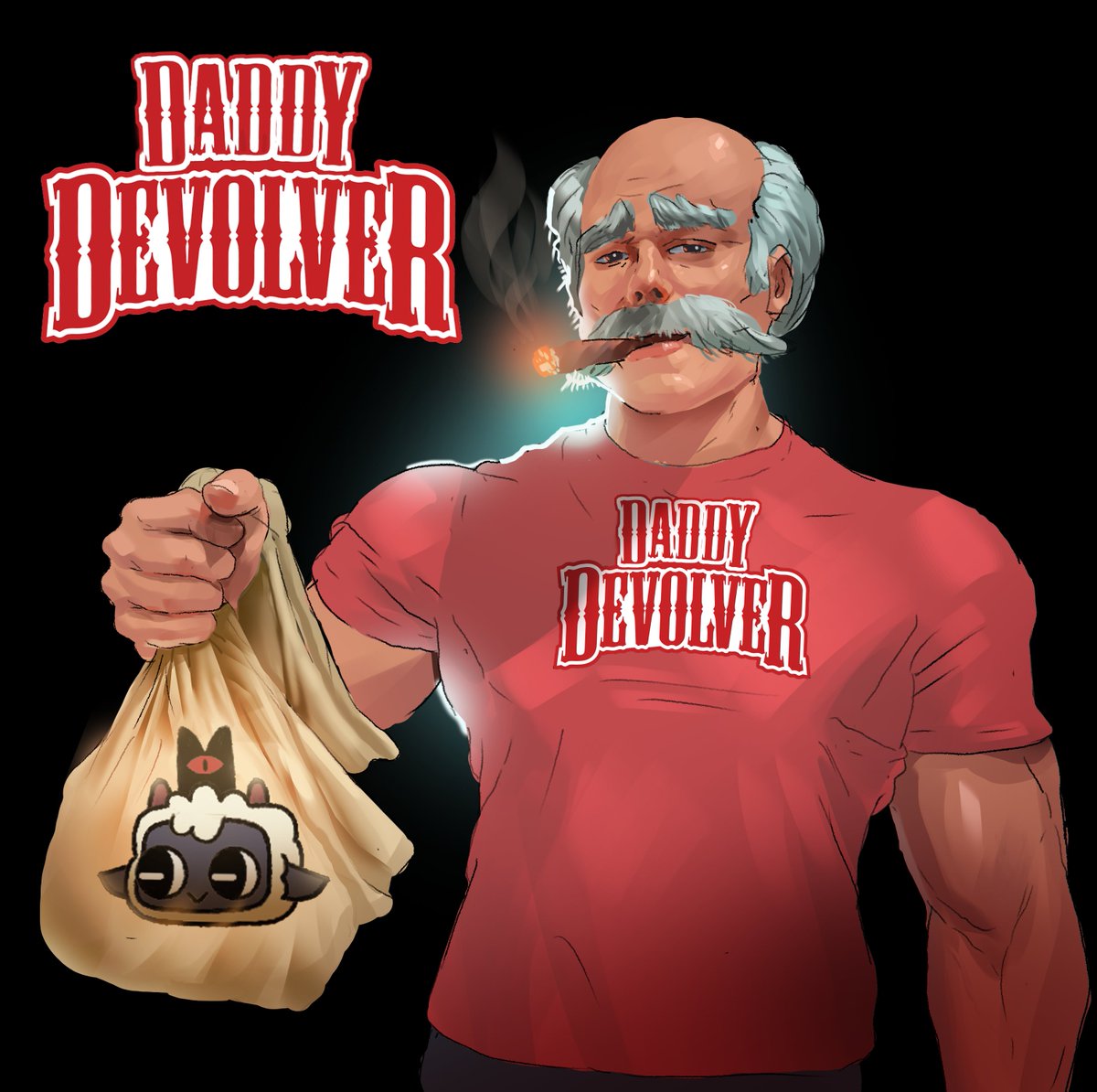 cultofthelamb's tweet photo. Petition for @devolverdigital to change their username to Daddy Devolver. https://t.co/dazXXBunW8