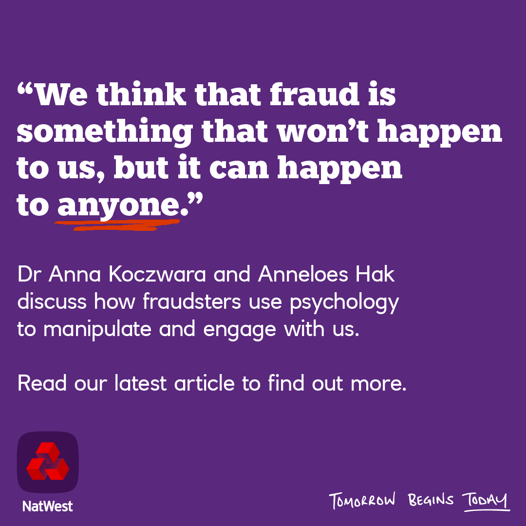 Want to discover what's lurking in the mind of a fraudster? Our behavioural scientists talk tactics and how to best protect you and your employees. natwest.com/business/insig…