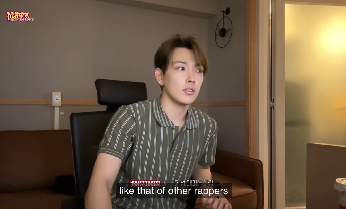 hongjoong complimenting seonghwa saying that even if it was his first time writing rap lyrics, his flow was like that of other rappers, im so proud of his hard work and dedication🥹