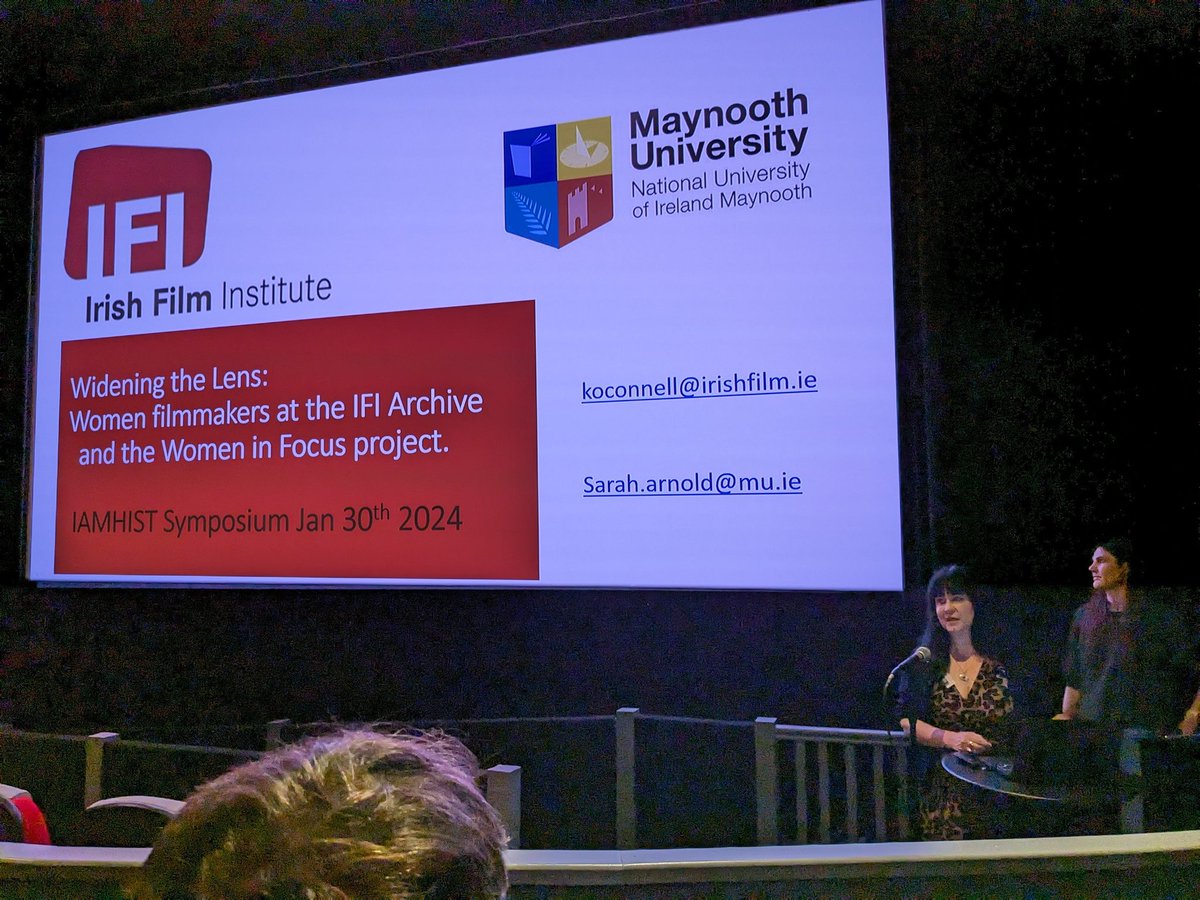 Denis Condon @denis.bsky.social (@deniscondon) on Twitter photo Sarah Arnold of <a href="/MU_MediaStudies/">MU Media Studies</a> and <a href="/kazzikat/">Kazzikat</a> on Irish women amateur filmmakers at the opening panel of <a href="/iamhist/">IAMHIST</a> symposium <a href="/IFI_Dub/">Irish Film Institute</a>. Sarah Arnold of <a href="/MU_MediaStudies/">MU Media Studies</a> and <a href="/kazzikat/">Kazzikat</a> on Irish women amateur filmmakers at the opening panel of <a href="/iamhist/">IAMHIST</a> symposium <a href="/IFI_Dub/">Irish Film Institute</a>.