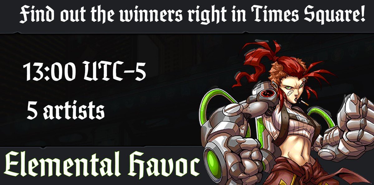 Elemental Havoc - will announce the results of the contest among artists right on Times Square! You can watch the live broadcast on the 31st at 13:00 New York time on the website tsx.live/stream.html. Let's find out whose NFTs made it to Times Square and went beyond the