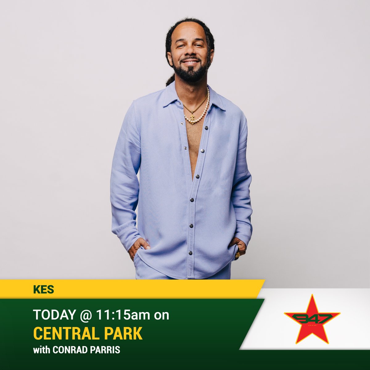 Kes will be live on #CentralPark at 11:15am <a href="/Kestheband/">Kes</a> 

🎙 <a href="/conradparris/">conrad parris</a>

🔊 Streaming live on the 𝐎𝐉𝐎 𝐀𝐩𝐩 and online at 𝐨𝐣𝐨𝐰𝐨𝐫𝐥𝐝𝐭𝐭.𝐜𝐨𝐦