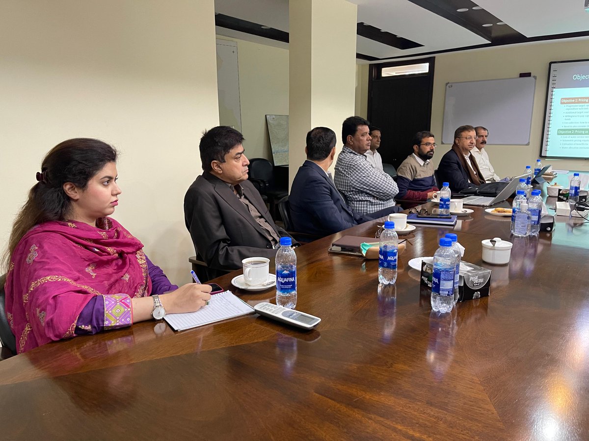A productive meeting held  at PCMU, chaired by PC/DG SWAT Mr. <a href="/nzessani/">Nazeer Essani- MEMON</a>  on Irrigation Water Pricing Mechanism in #Sindh. He highlighted the quality of water service including proper management &amp; control and also rationalization of water price.