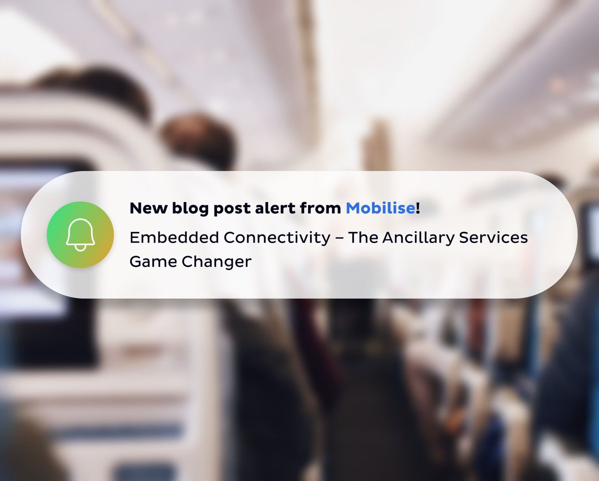 MobiliseGlobal's tweet image. What’s an #AncillaryService and what benefits does it bring? 🤔
Service providers across all industries are constantly searching for innovative solutions to stay ahead of their competition. One that's emerged as a game-changer is #EmbeddedConnectivity.
🔗mobiliseglobal.info/bl-11