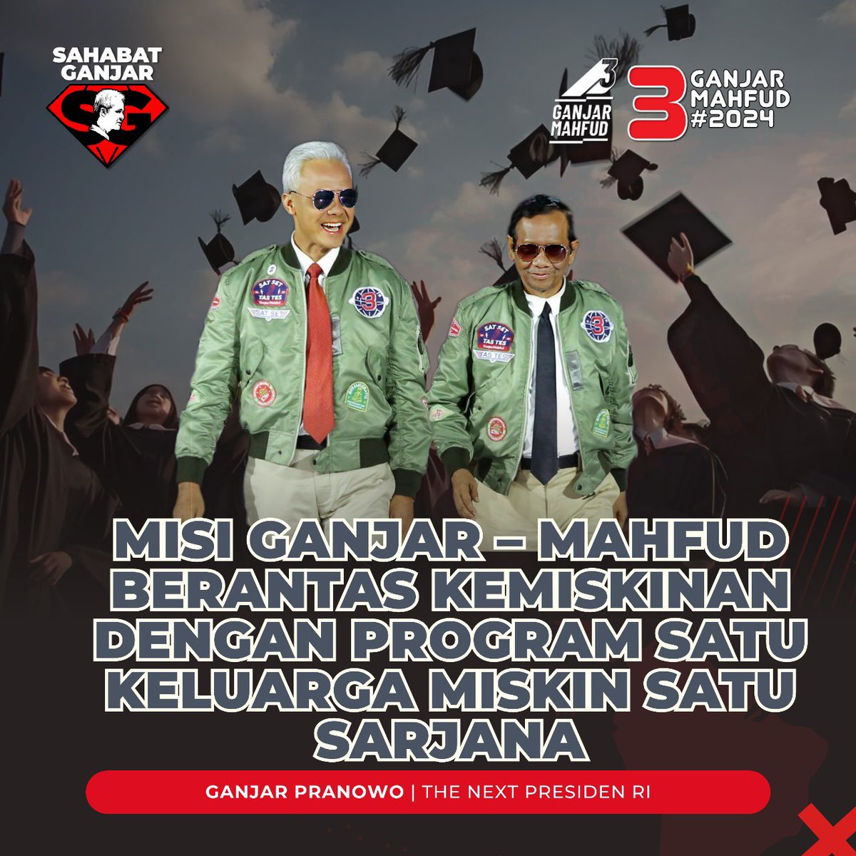 Misi Ganjar-Mahfud berantas kemiskinan dengan program satu keluarga miskin satu sarjana

#SahabatGanjar #GanjarPranowo #Ganjar #MenangkanGanjar #GenerasiGotongRoyong