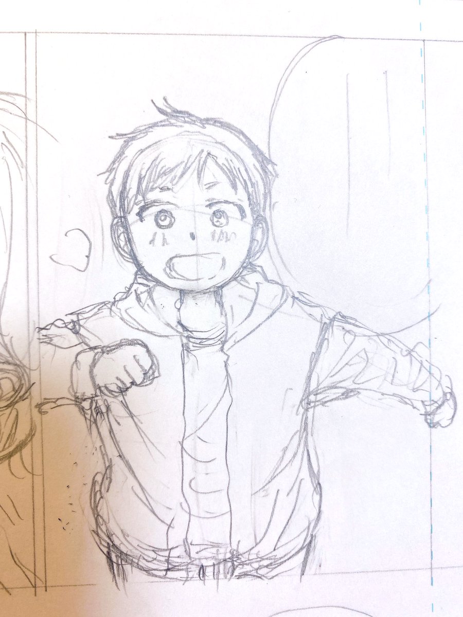下描きの時間はまだまだ続く 