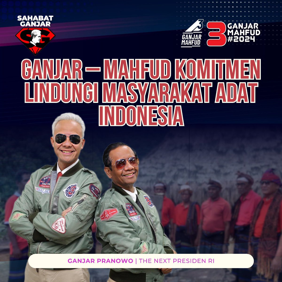 Ganjar-Mahfud komitmen lindungi masyarakat adat Indonesia

#SahabatGanjar #GanjarPranowo #Ganjar #MenangkanGanjar #GenerasiGotongRoyong