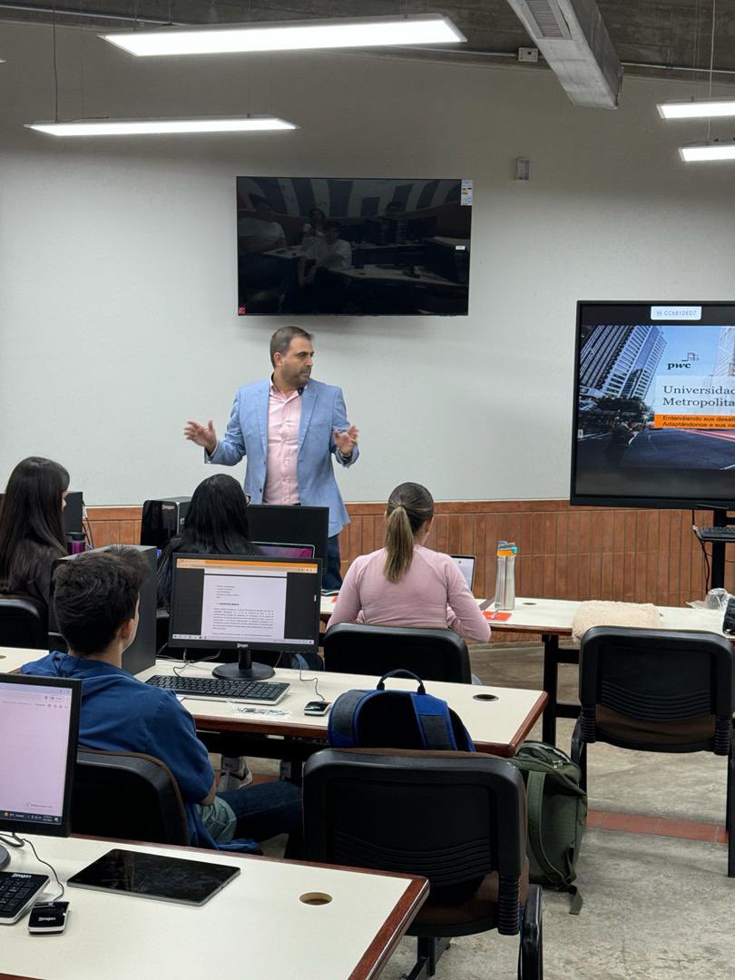 emazutiel's tweet photo. El día de ayer compartí parte de mi experiencia profesional en @PwC_Venezuela con futuros colegas de la @Unimet gracias a Alberto López por esta invitación https://t.co/oR7v2RA0wU
