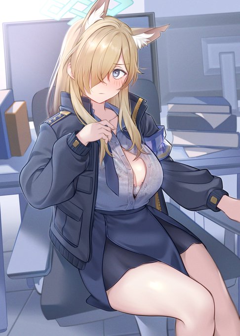 カンナと朝まで残業コース #ブルアカ 