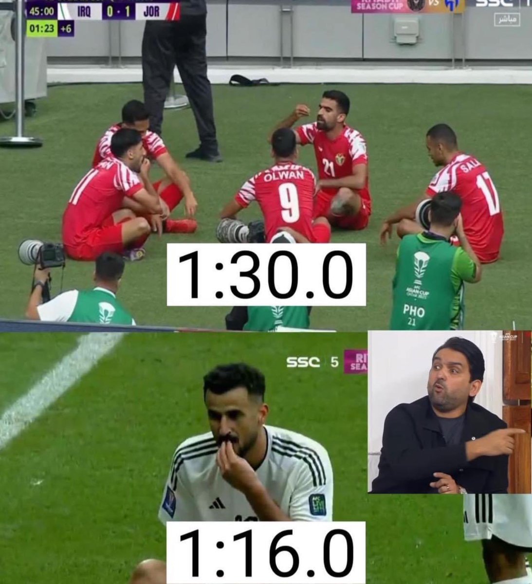 Mhmd_Hsn_'s tweet photo. @MohammedAlnabe5 @v62427772 @afcasiancup يصفر بس علينا ؟؟؟؟ باع فرق الوقت
لولا هاذ الحكم لفاز العراق https://t.co/NkJxs5UKMH